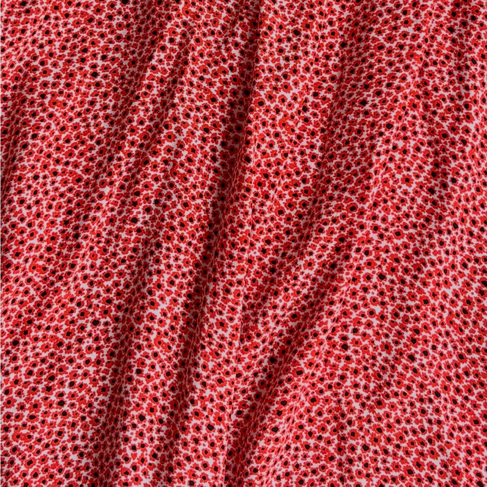 Esprit Red and White Floral Fabric